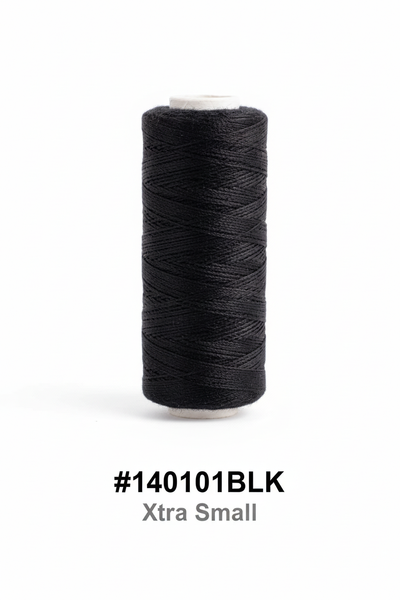 Xtra small spool of black weaving thread - #140101BLK