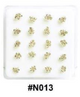 Crystal Flower Nose Studs #N013