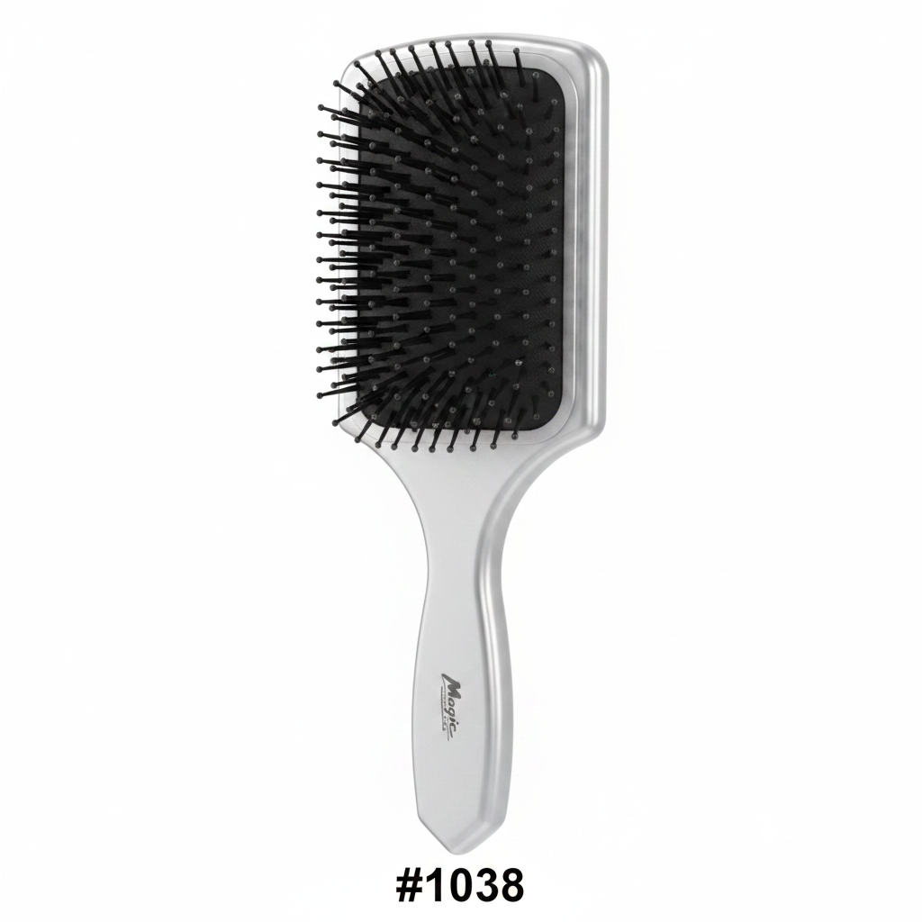 Magic Professional Large Paddle Brush Silver 1038