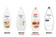 Dove Body Wash Collection Set of 4 x 450ml — Shea Butter, Almond Cream, Deeply Nourishing & Fine Silk