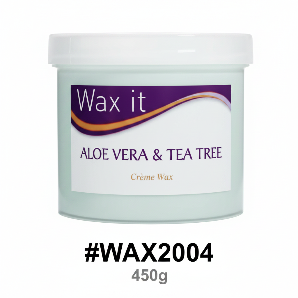 Wax It Aloe Vera & Tea Tree Creme Wax 450g #WAX2004