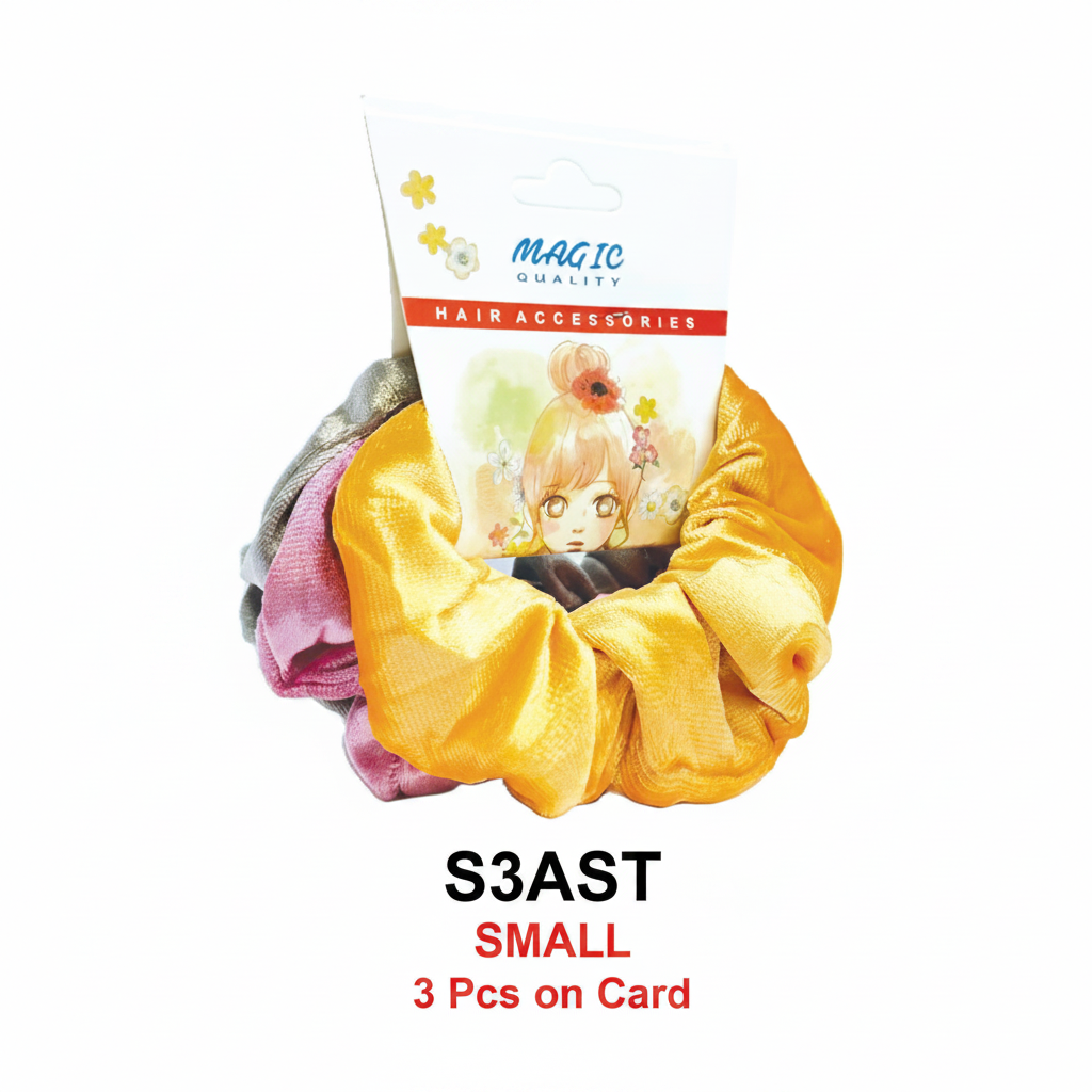 #S3AST Magic Quality Small Assorted Scrunchie