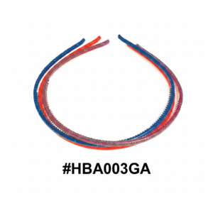 Assorted Slim Hair Bands — 3pcs | Blue, Red & Purple | #HBA003GA