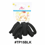Magic Quality Soft Foam Hair Ties #TP15P / #TP15PINK / #TP15RED / #TP15BLK / #TP15C / #TP15D / #TP15BAS