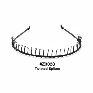 Twisted Spikes Metal Headband — Small | #Z3028