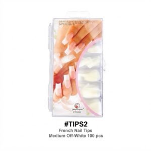 French Nail Tips - Medium Off-White 100pcs #TIPS2