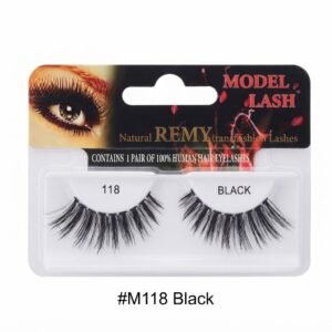 Remy Model Lash Natural False Lashes #M118 (Black)