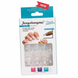 French Manicure Nail Tips - Natural Clear Base #NAILART5