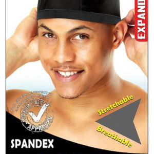 Spandex Dome Cap - Black (M4700BLK) | Stretchable, Breathable, Expandable Fit
