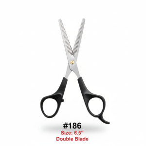 6.5" Thinning Scissor Double Blade P/Handle #186