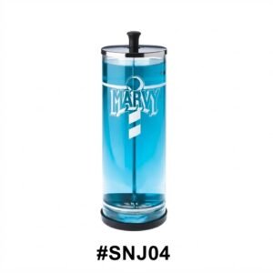 Marvy Sanitiser Disinfectant Jar with Chrome Lid and Tray #SNJ04