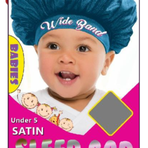 Satin Sleep Cap for Babies - Wide Band - Under 5 Years - Black & Assorted - #M4781AST & #M4781BLK