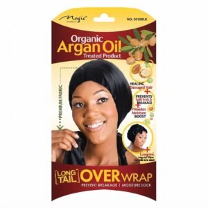 Organic Argan Oil Treated Long Tail Over Wrap - Black - #3010BLA