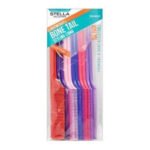 Stella Collection Bone Tail Styling Combs - Assorted Colours #2663AST