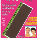 Silicone Wig Grip Band - Anti-Slip Raised Beads for Secure Wig Placement - #M14BRO, #M14NUDE, #M14BLK, #M14BLO