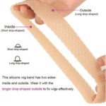 Silicone Wig Grip Band - Anti-Slip Raised Beads for Secure Wig Placement - #M14BRO, #M14NUDE, #M14BLK, #M14BLO