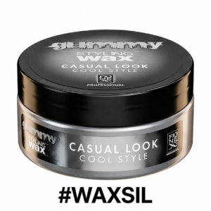 Gummy Styling Wax Casual Look Cool Style Hair Wax Jar #WAXSIL on White Background