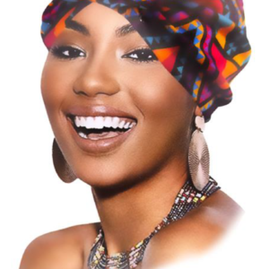 Stylish Bun Cap - Geometric Pattern (#M6004)