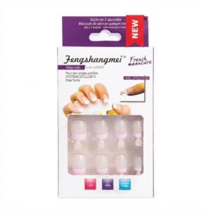 French Manicure Artificial Nail Tips - Sheer Pink Base #NAIL18