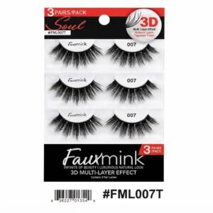 Response Soul Faux Mink Lashes - #FML007T 3 Pairs Pack - 3D Multi-Layered Lashes