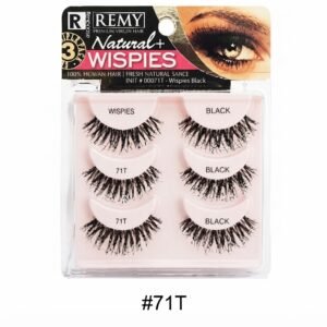 R Remy Natural+ Lashes - Black Triple Wispy #71T