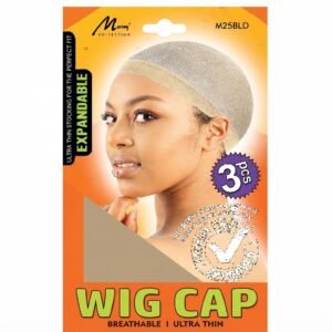 Expandable Wig Cap - 3pcs Pack - Black, Dark Brown, Blonde, Light Brown (#M25BLK, #M25DBRO, #M25BLO, #M25LTBRO)