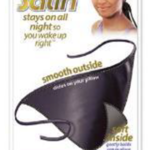 Stay On Satin Triangular Head Scarf - Black (#678BLK)