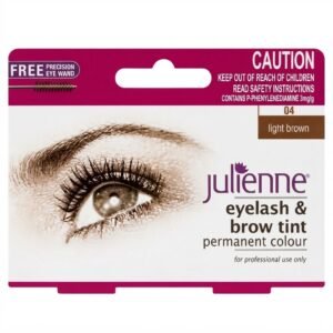 Julienne Eyelash & Brow Tint  Permanent Color in Light Brown #JU4LBRO