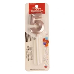 5 Birthday Candle Rose Gold – #YEAR5