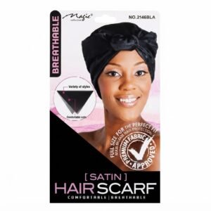 Satin Hair Scarf - Comfortable & Breathable - Assorted Colors - #2146AST & #2146BLA