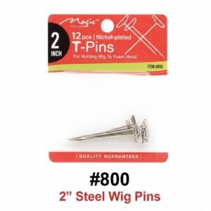 Magic 2" Nickel-Plated T-Pins 12 Pcs #800