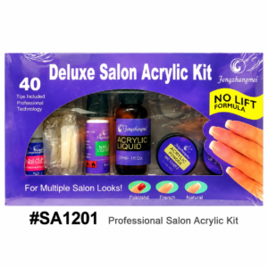 Deluxe Salon Acrylic Kit Professional Nail Set #SA1201 on White Background