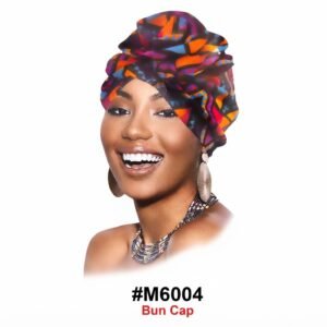 Stylish Bun Cap - Geometric Pattern #M6004