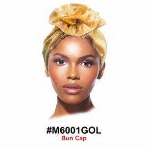 Elegant Bun Cap - Multi-Color (#M6001MUL) & Gold (#M6001GOL)