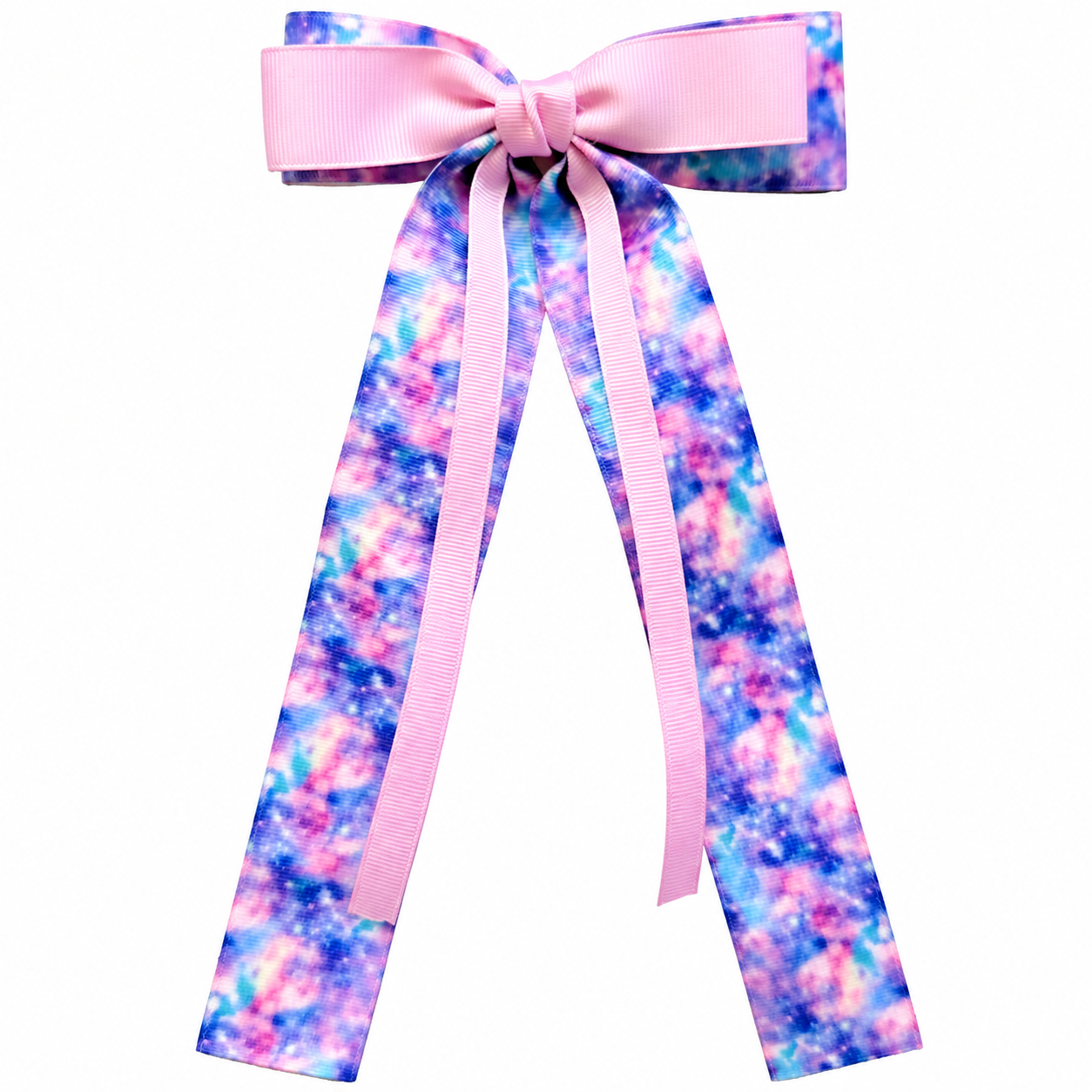 Jojo Fade Pink Pastel Medium Tail Hair Bow Clip JOJO21