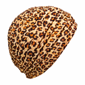 Loose Cheetah Pattern Turban in Brown and Black – 2100SKN