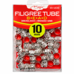 FILGREE TUBE SILVER DISPLAY 18 Pieces #O12DISSIL
