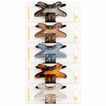 Jaw Clip Medium Mix Colour Star Shape 5 Pcs #CL916