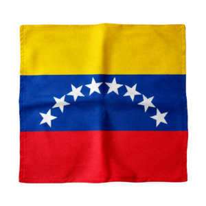 Venezuelan Flag Bandana - Yellow Blue Red Star Print  #BANVEN