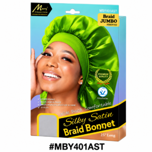 Murry Collection Silky Satin Braid Jumbo Bonnet Assorted 25 Inch – MBY401AST