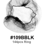 Hair Nets - 144pcs Ring Finest Hair Net - Black, Brown, and Blonde - #109BBLK, #109BRO, #109BLO