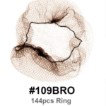 Hair Nets - 144pcs Ring Finest Hair Net - Black, Brown, and Blonde - #109BBLK, #109BRO, #109BLO