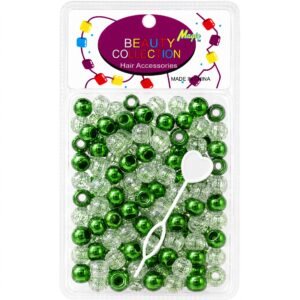 Metallic Bead Green Large Pack #METGREL