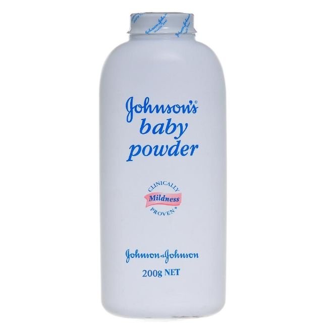 Johnson's Baby Powder 200ml bottle for gentle skin care