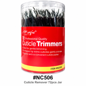 Magic 72 Professional Quality Cuticle Trimmers Jar #NC506 on white background