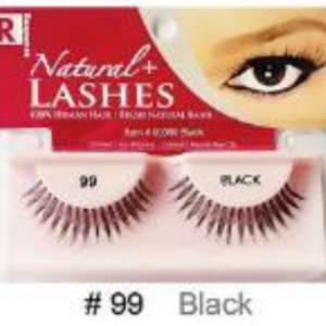 R Natural+ Lashes - #99 Black Natural Lightweight Lashes for Everyday Elegance