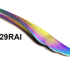 Rainbow Precision Tweezers, Ergonomic Stainless Steel Design, #229RAI