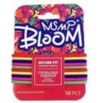 MSMP Bloom Secure Fit Hair Elastics - Assorted Colours, 10 Piece Pack #TP82PIN