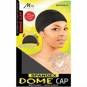 Spandex Dome Cap - X-Large Size - Black - #MY006BLK
