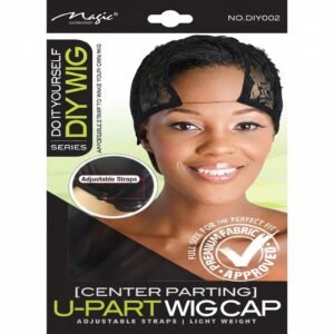 U-Part Wig Cap - Center Parting, Adjustable Straps #DIY002